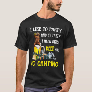 T-shirt Ours J'Aime Fête Je Veux Dire Boire Bière Et Aller