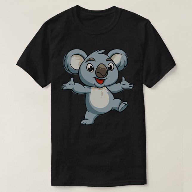 T-shirt Ours Koala Drôle Koala Heureux (Design devant)