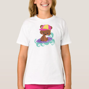 T-shirt Ours mignon, Ours Brown, Ours petit, Planche de su