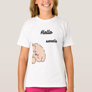 T-shirt Ours mignon qui regarde – Conception de Teddy Kawa