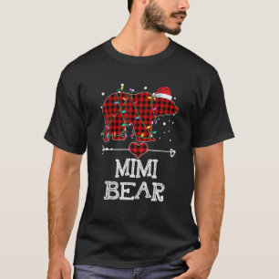 T-shirt Ours Mimi, Pajama Ours Mimi, Buffle Rouge Plaid Ou