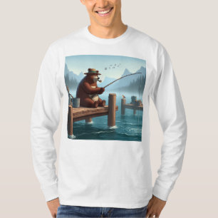 T-shirt Ours montagnard rustique et vintage pour l'extérie
