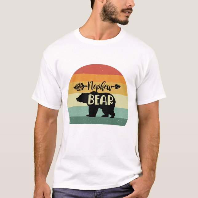 T-shirt Ours népalais de coucher rétro (Devant)