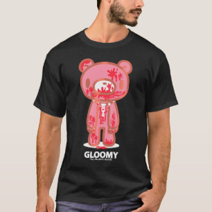 T-shirt Ours noir vilain Grizzly Anime Fan Edgy Imaginaire