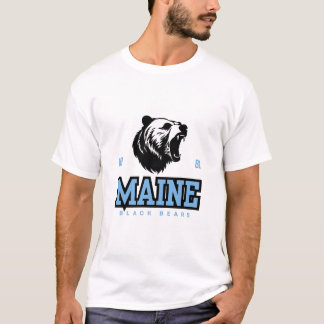 T-shirt Ours noirs du Maine - Esprit de baseball sans peur