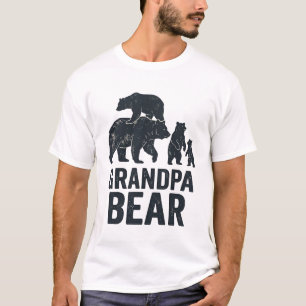 T-shirt ours ours papy vintage gravure famille our