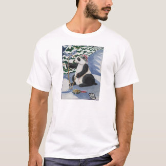 T-shirt Ours panda de Noël par Toni Donelow Stewart
