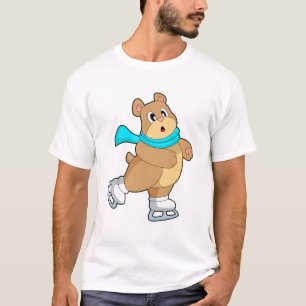 T-shirt Ours Patinage sur glace Patins sur glace
