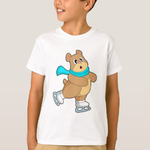 T-shirt Ours Patinage sur glace Patins sur glace