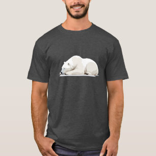 T-shirt Ours Polaire Adorable Mignonne Animal Dormir Relax