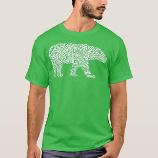 T-shirt Ours polaire Animal arctique Aztec Maya Maori Trib