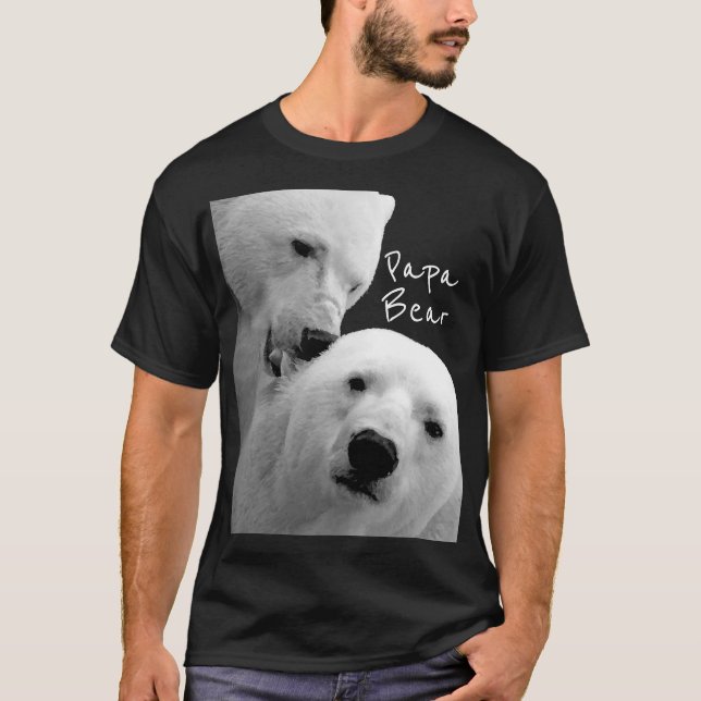 T-shirt Ours Polaire Artique Couple Amour Tendance Passion (Devant)