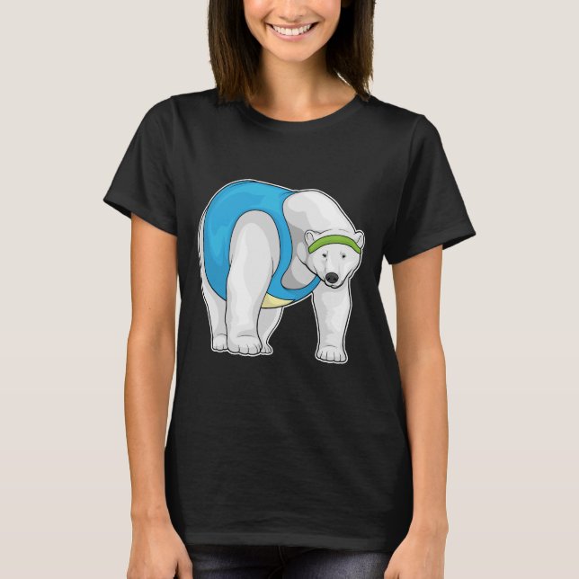 T-shirt Ours polaire Coureur Fitness (Devant)