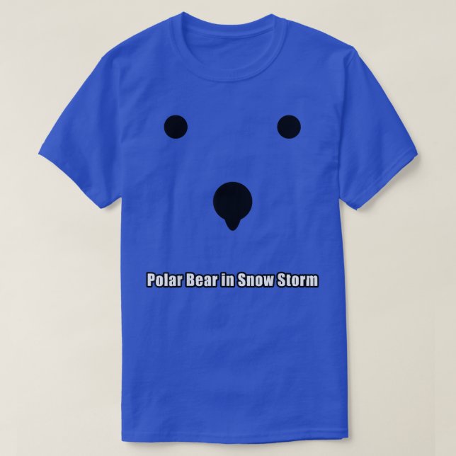 T-shirt Ours polaire dans une tempête de neige (Design devant)