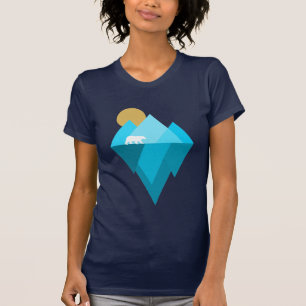 T-shirt Ours polaire et glaciers Changement climatique Fai