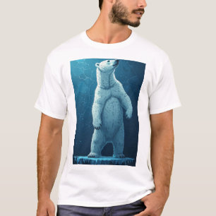 T-shirt Ours polaire fait de fragments de glace debout Arc