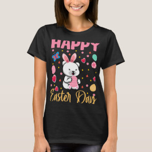 T-shirt Ours Polaire Lapin Oeufs Colorés Chasse Bon Goût
