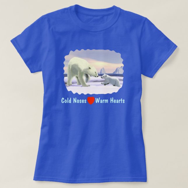T-shirt Ours Polaire - Mama Nez Meilleur (Design devant)