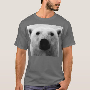 T-shirt Ours polaire noir et blanc