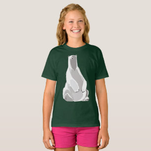 T-shirt Ours Polaire Relâché - Art Minimaliste