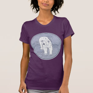 T-shirt Ours polaire sur la peinture sur glace - Art origi