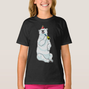 T-shirt Ours polaire Trompette d'anniversaire