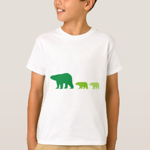 T-shirt Ours polaire vert
