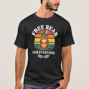 T-shirt Ours qui boit de la bière en buvant en buvant