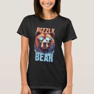T-shirt Ours Rizzly Cool Grizzly Ours Portant des lunettes