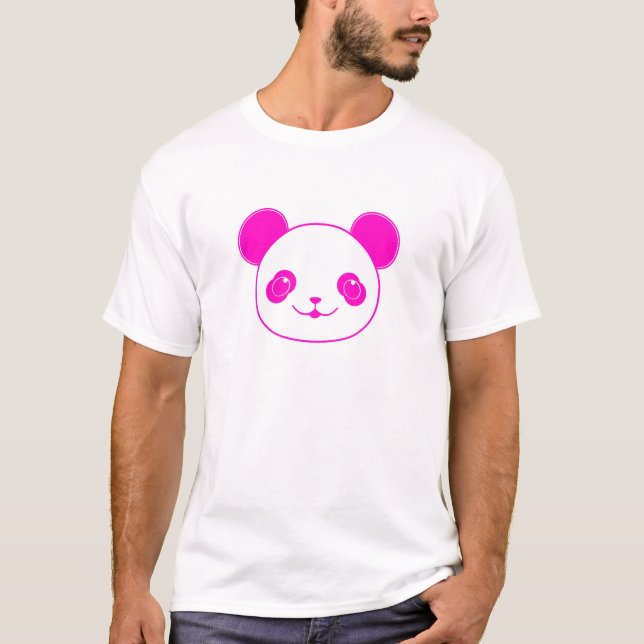 T-shirt Ours rose Kawaii Panda (Devant)