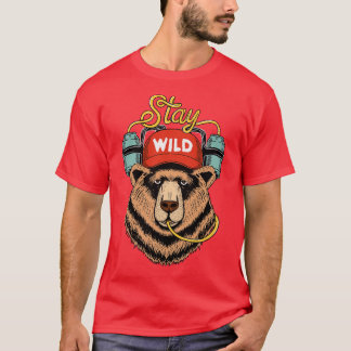 T-shirt Ours sauvage
