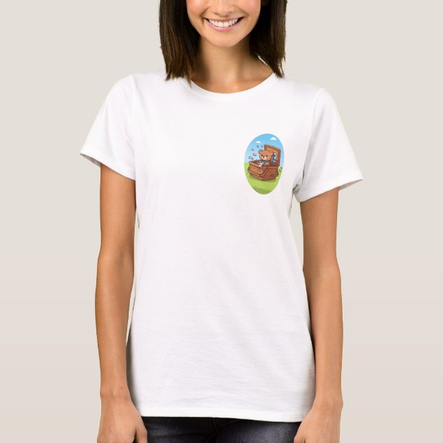 T-shirt Ours Surprise Pique-Nique (Devant)