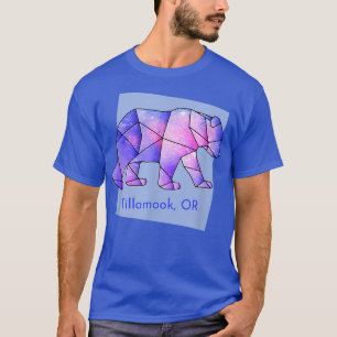 T-shirt Ours Tillamook OU Galaxy Anim Géométrique Abstrait