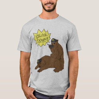 T-SHIRT OURS VERS LE BAS