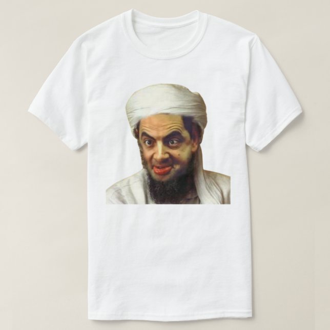 T-shirt Oussama ben Laden ou chargé de fèves d'Oussama (Design devant)