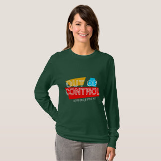T-shirt Out of Control – Bold Typography Statement Design
