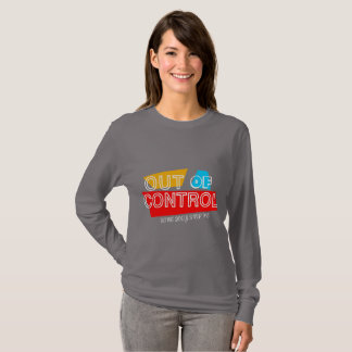 T-shirt Out of Control – Bold Typography Statement Design