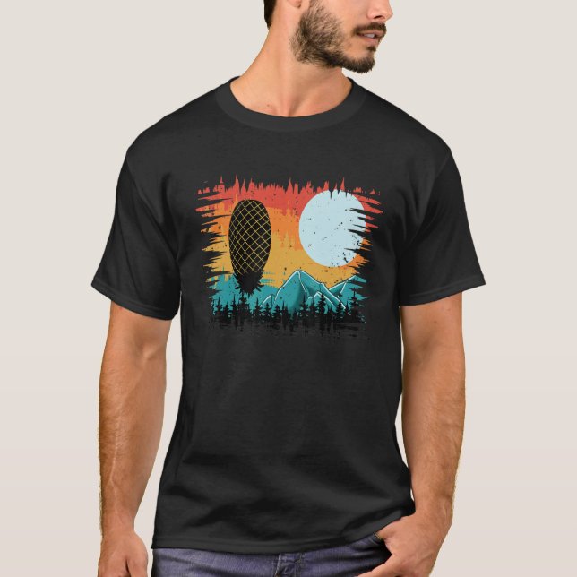 T-shirt Outdoor Swinger Hiking Camping Retro Upside Down P (Devant)