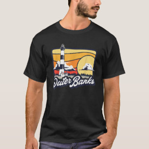 T-shirt Outer Banks Phare Bodie Island Vintage Caroli