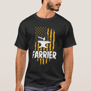 T-shirt Outil de travail de maréchal-ferrant Cheval Fer à 