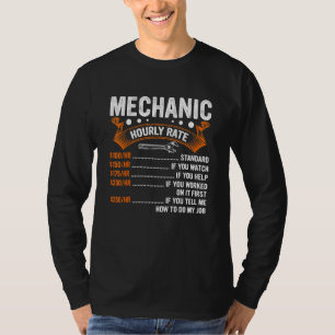 T-shirt Outil mécanique diesel Mécanique Taux horaire Homm