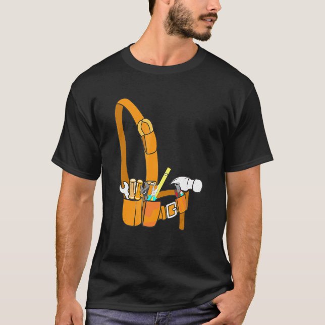 T-shirt Outil Plomber Electricien Hammer Carpenter Tec (Devant)