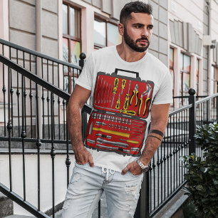 T-shirt Outils Dans Une Boîte À Outils