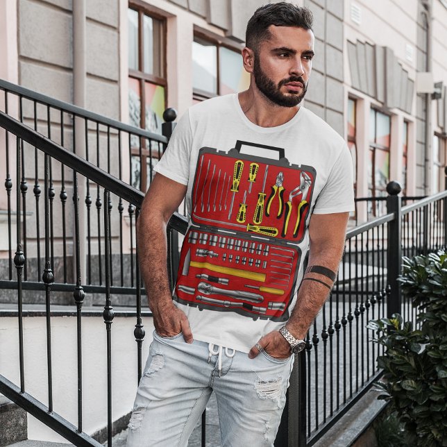 T-shirt Outils Dans Une Boîte À Outils (Créateur téléchargé)