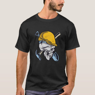 T-shirt Outils de casque crâne du travailleur de construct