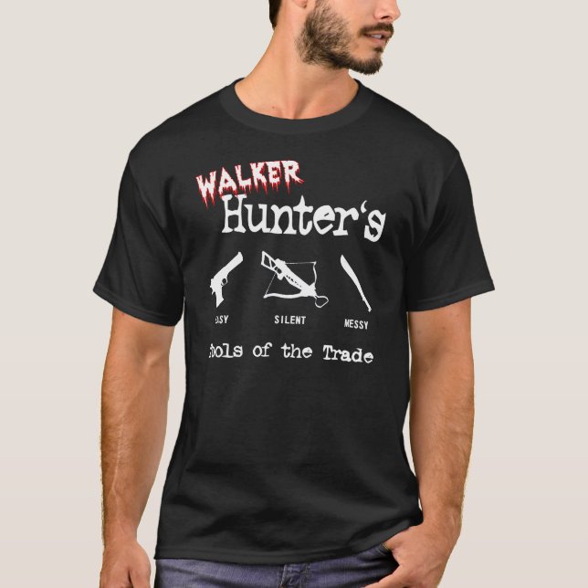 T-shirt Outils de chasseur de marcheur (Devant)