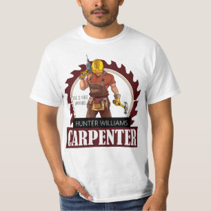 T-shirt Outils de menuiserie rustique moderne