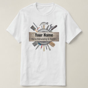 T-shirt Outils d'entrepreneur de bricolage personnalisable
