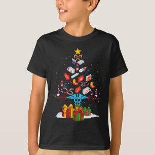 T-shirt Outils Médicales Infirmière sapin de Noël RN LPN S