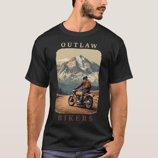 T-shirt Outlaw Biker (Devant)